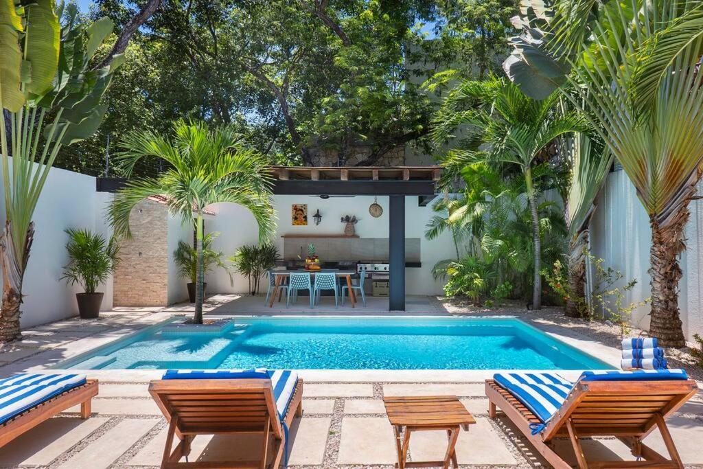 Wonderful Tropical Home 3Br, Garden, Private Pool. Tulum Eksteriør billede