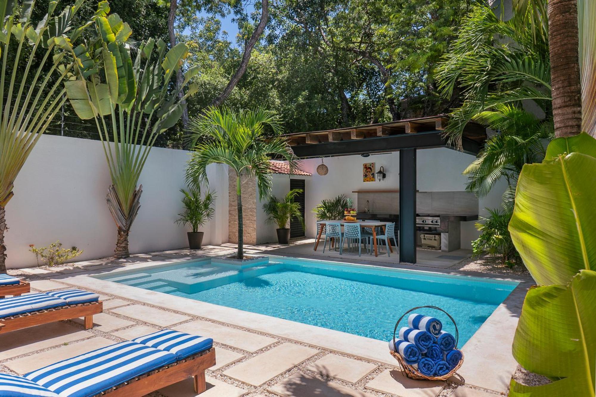Wonderful Tropical Home 3Br, Garden, Private Pool. Tulum Eksteriør billede